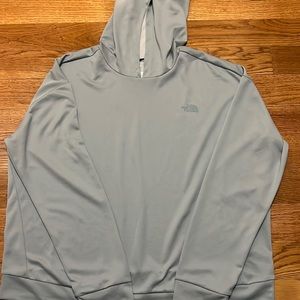 COPY - Grayish/blue north face women’s athletic hoodie. Only worn once size XXL